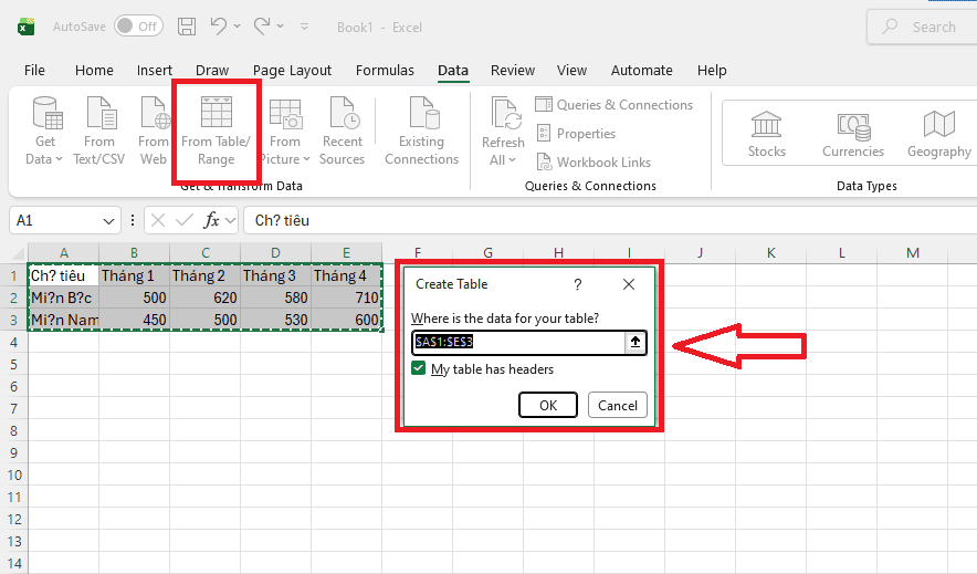 Sử dụng Power Query để chuyển hàng thành cột cho dữ liệu lớn