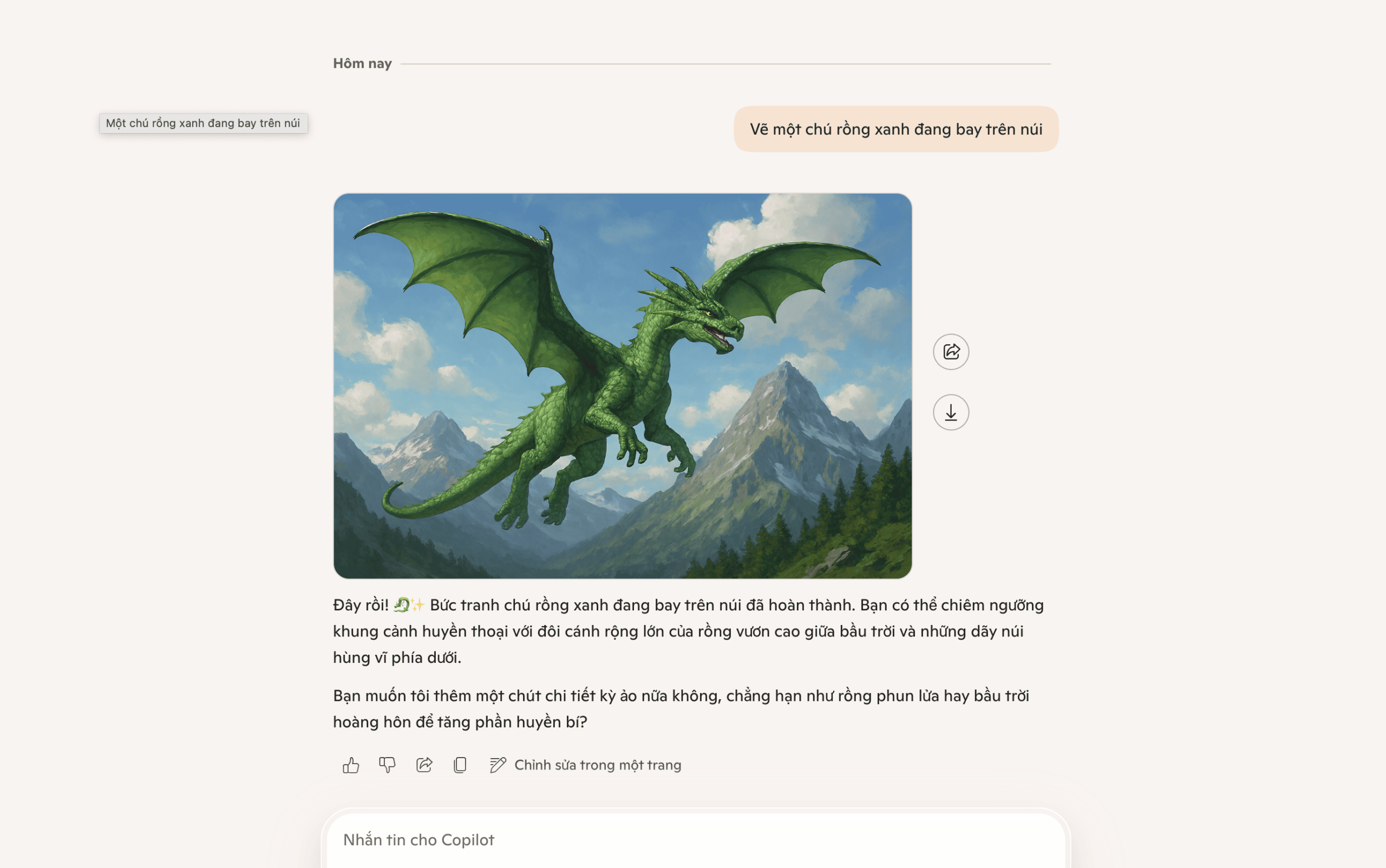 Hệ thống sẽ trả về phương án hình ảnh giống với yêu cầu mà bạn đưa ra nhất.