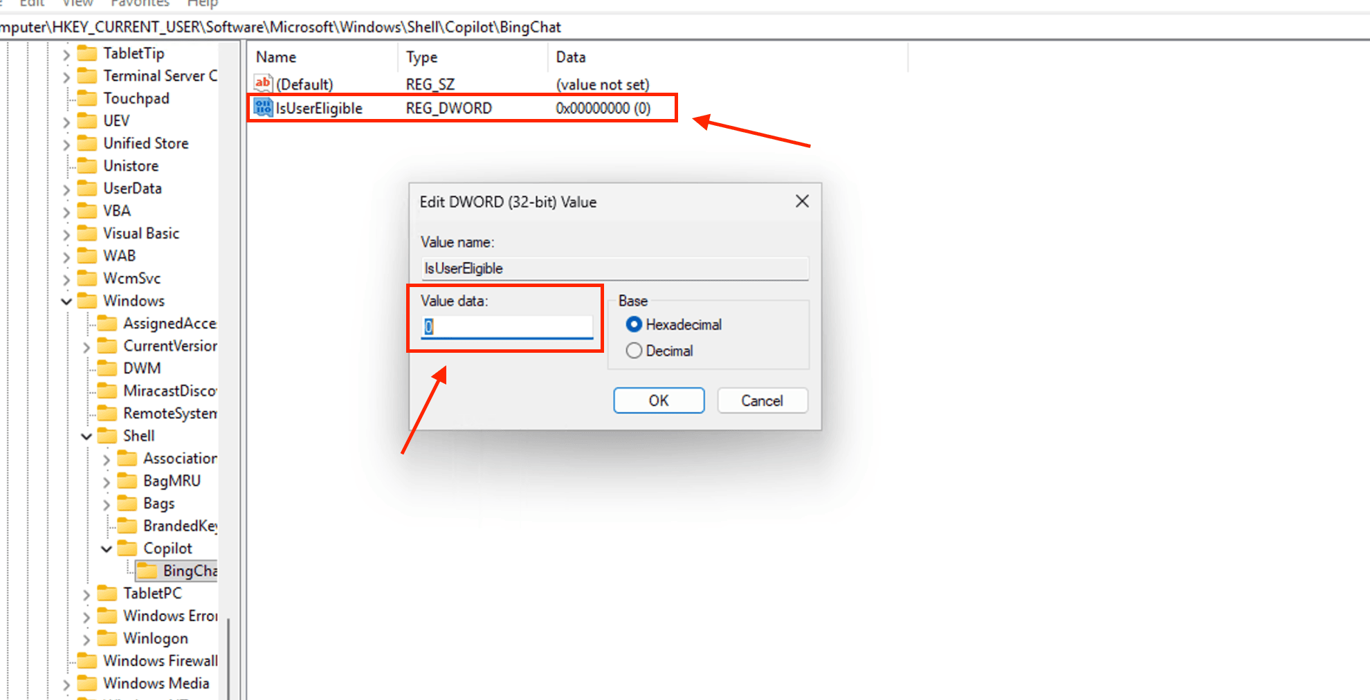 Kiểm tra biến IsUserEligible