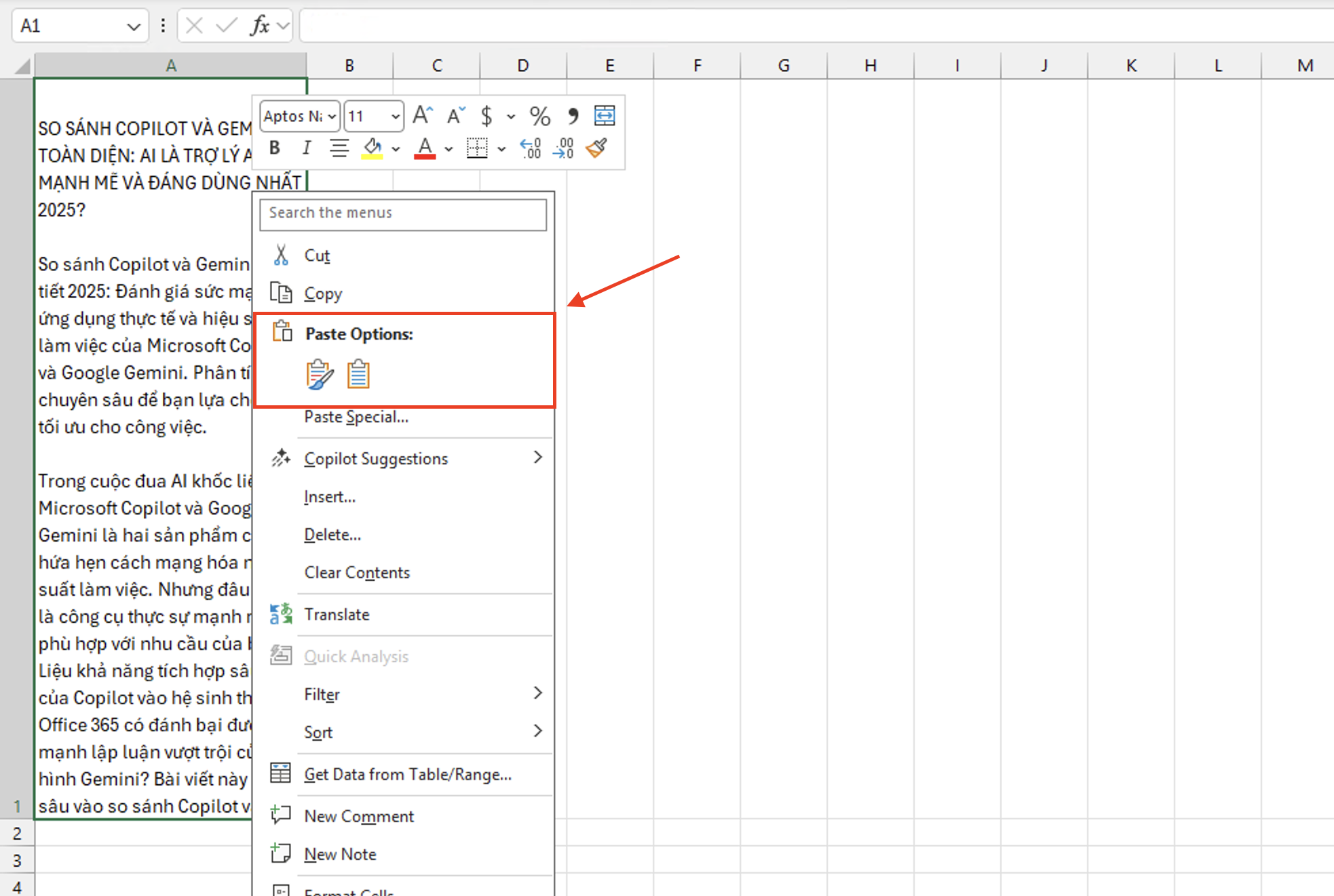 Match Destination Formatting