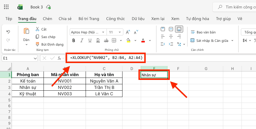 XLOOKUP – Giải pháp thay thế toàn diện cho các hàm tìm kiếm cũ