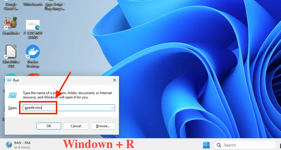 Sử dụng Group Policy Editor (Vô hiệu hóa cấp hạ tầng hệ thống)