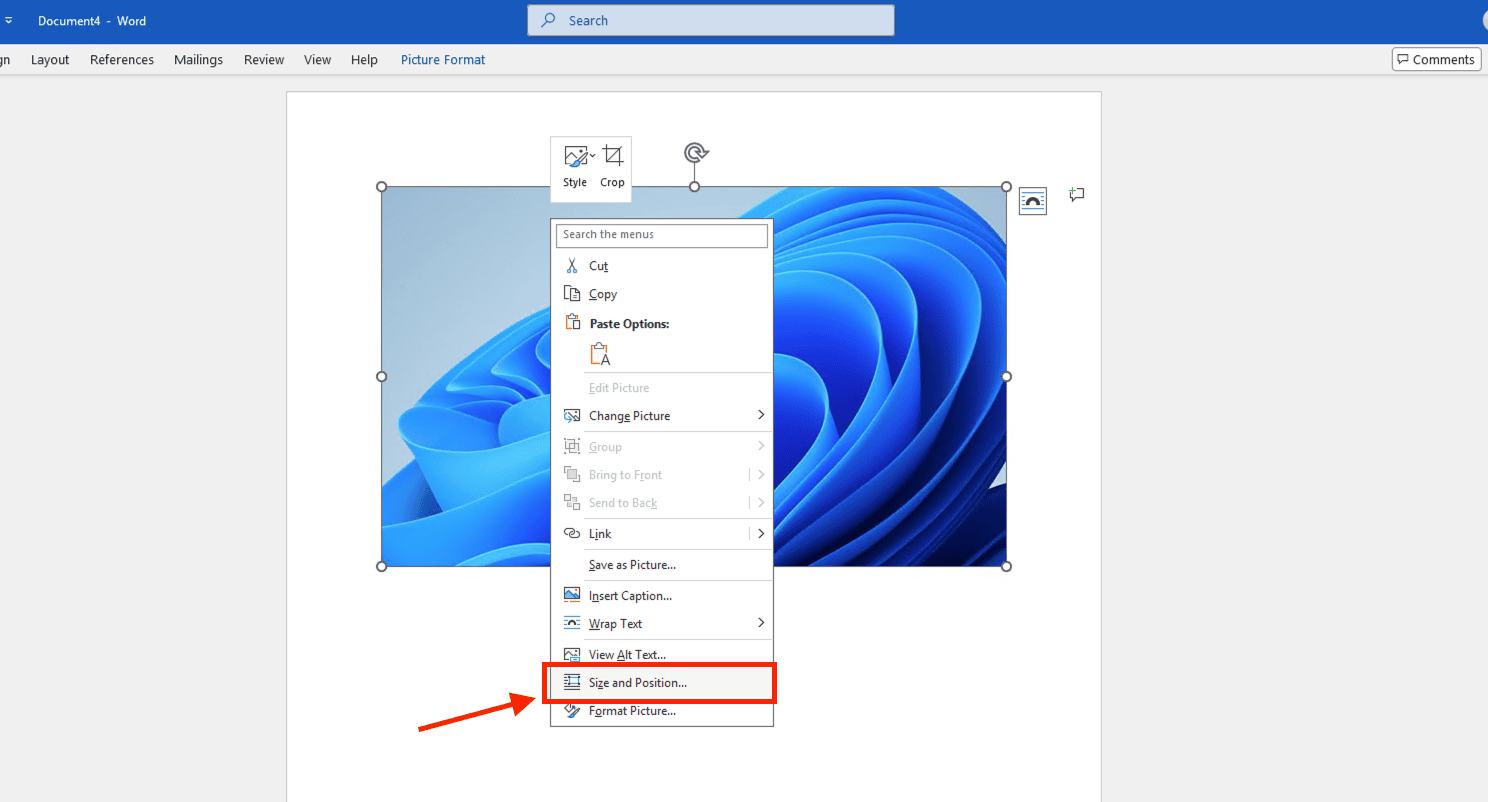 Cách xoay hình ảnh trong Word chính xác