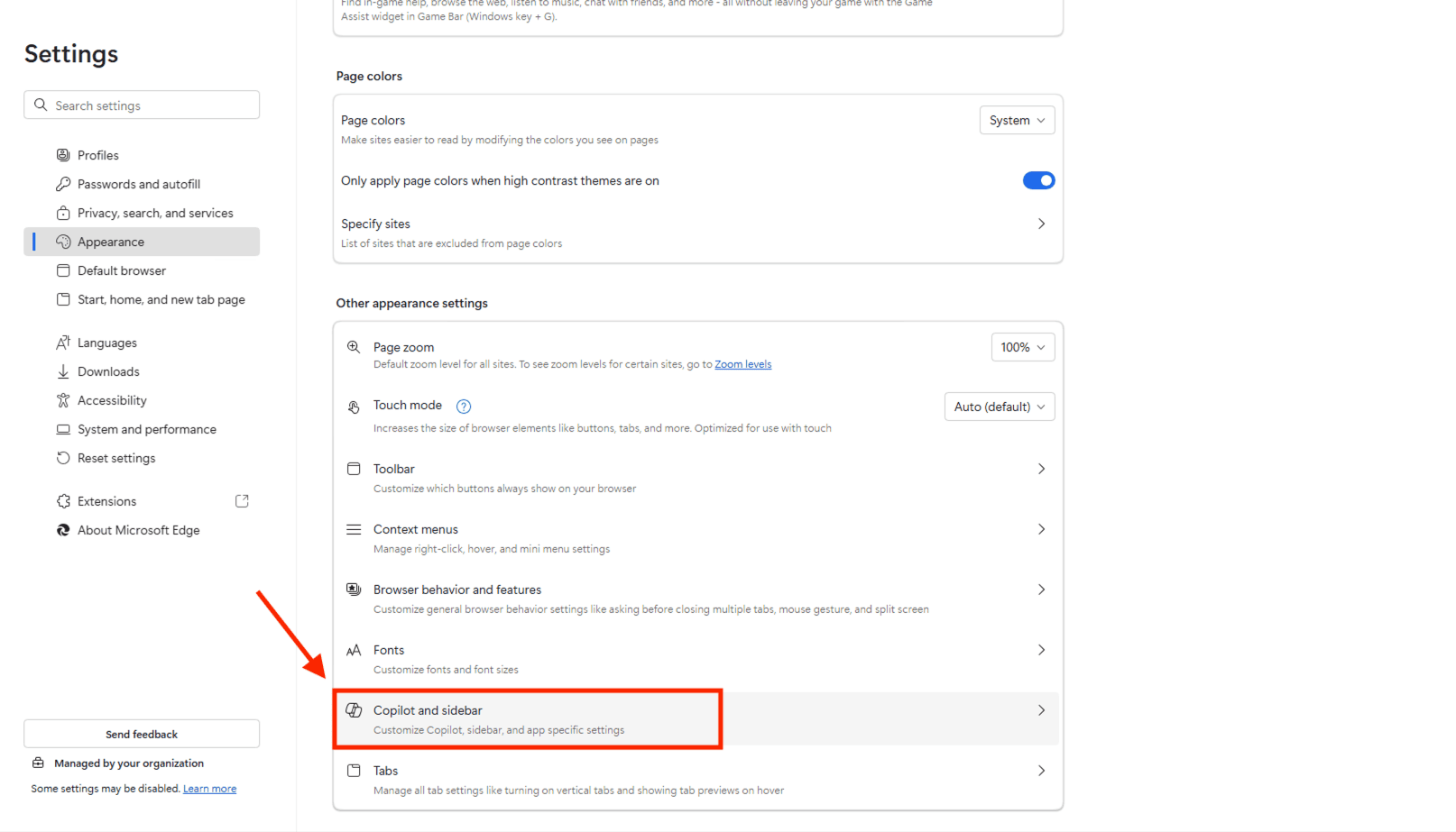 Vô hiệu hóa Copilot trong phân hệ trình duyệt Microsoft Edge