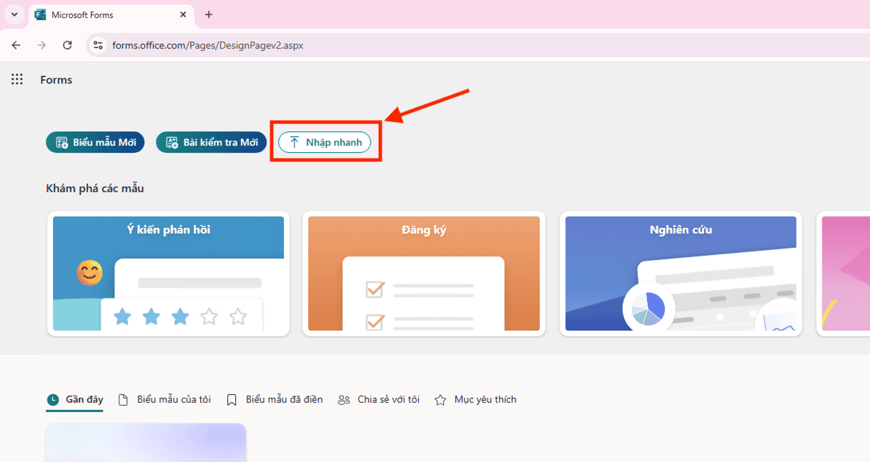 Tạo trắc nghiệm Online từ file Word với Microsoft Forms