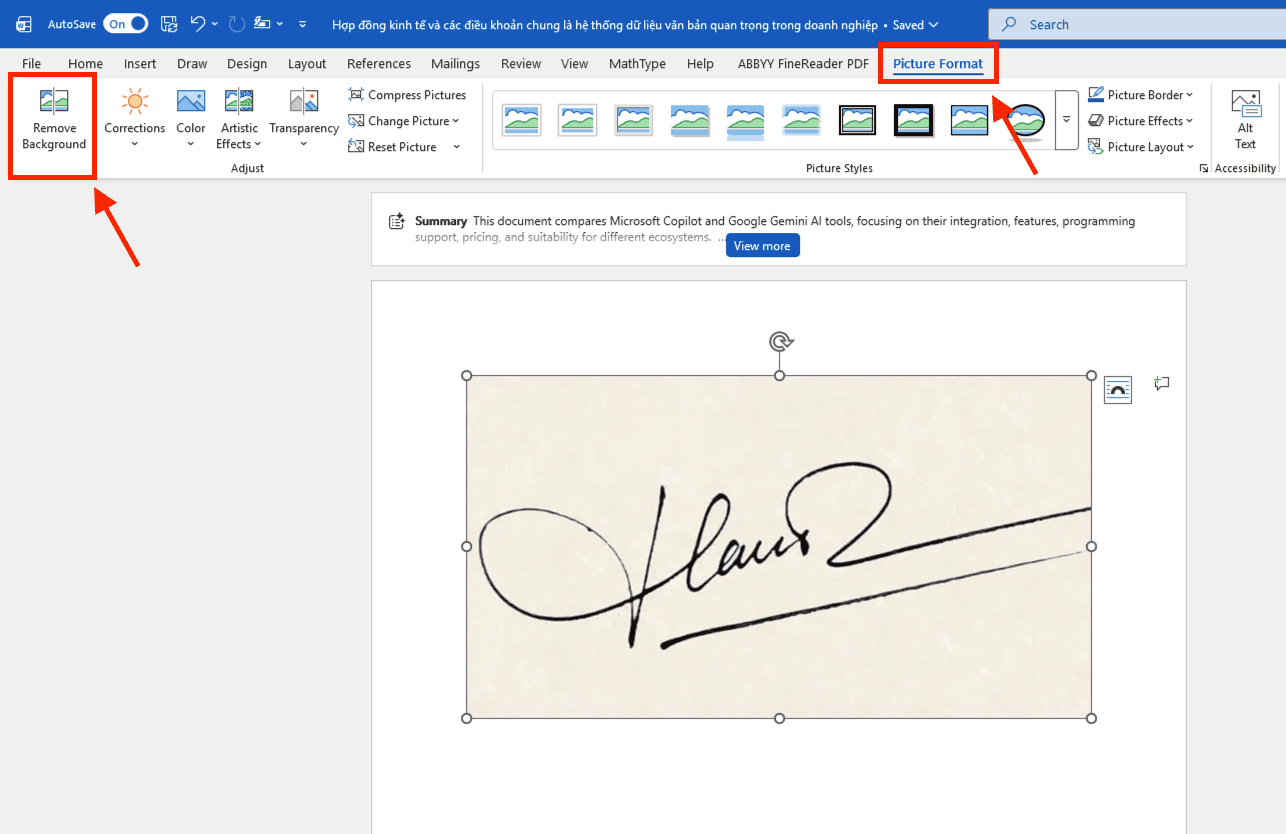 Sử dụng lệnh Remove Background (Tách nền chuyên sâu)