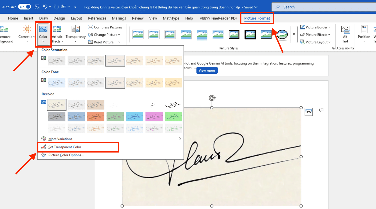 Sử dụng lệnh Set Transparent Color (Tách nền nhanh)