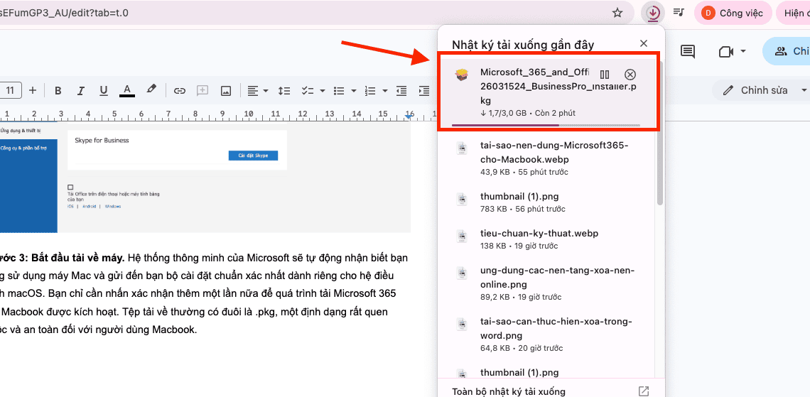 Hướng dẫn các bước tải Microsoft 365 cho Macbook đơn giản