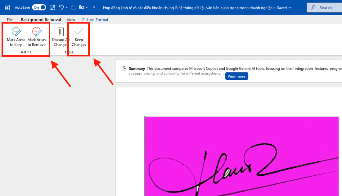 Sử dụng lệnh Remove Background (Tách nền chuyên sâu)