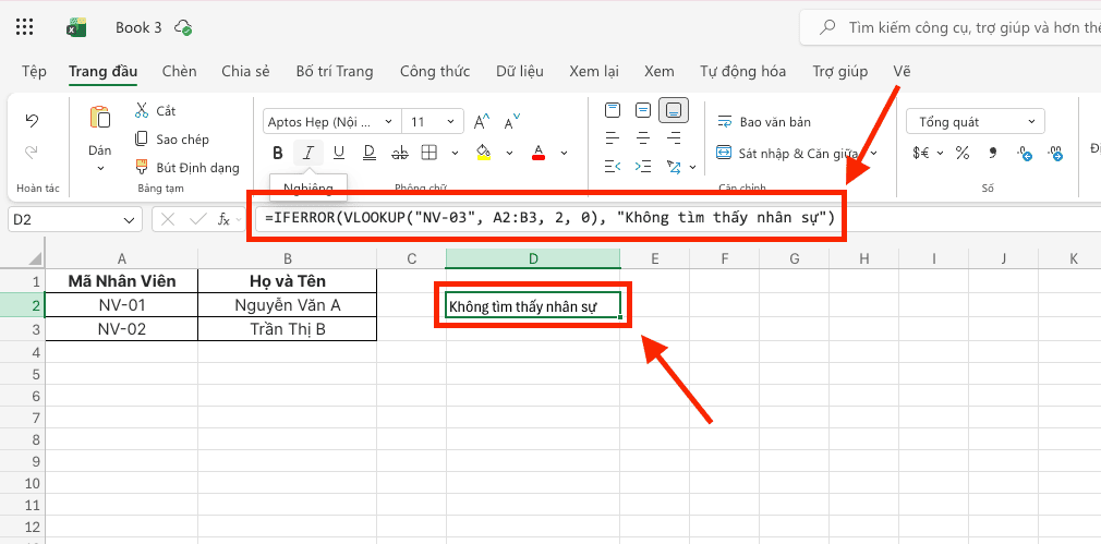 Hàm IFERROR: Lớp bảo vệ cho quy trình xử lý lỗi
