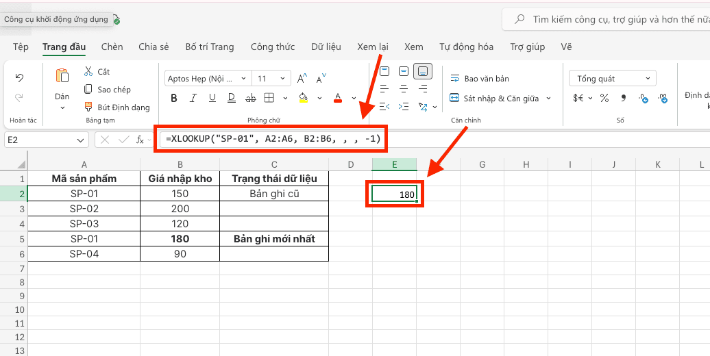 Quy trình thực hiện lệnh tra cứu từ dưới lên trên (Search Mode)