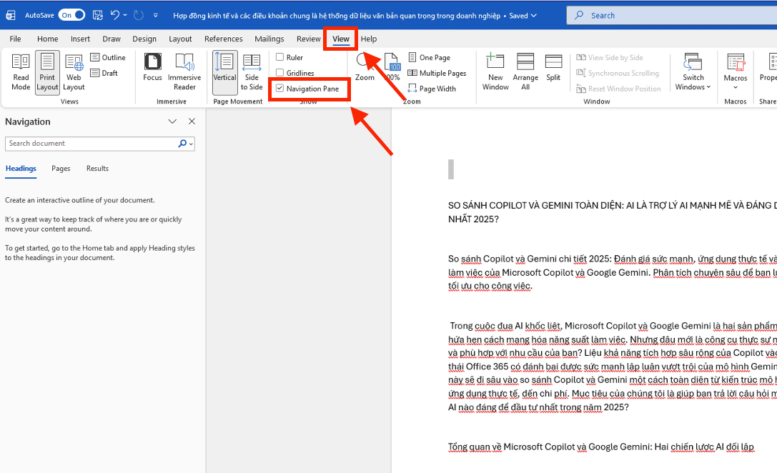 Sử dụng thanh công cụ Ribbon