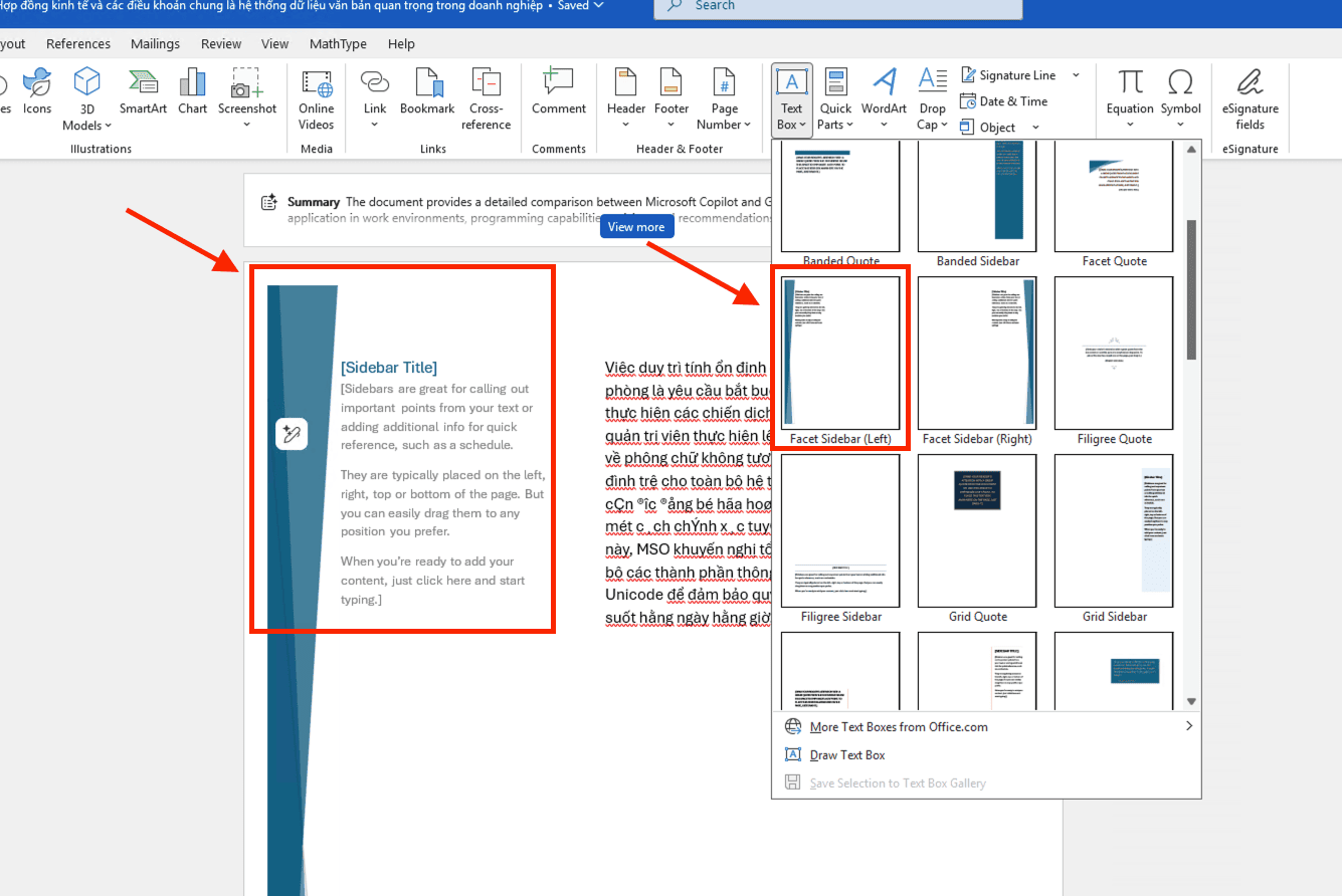 Hướng dẫn cách tạo Text Box trong Word