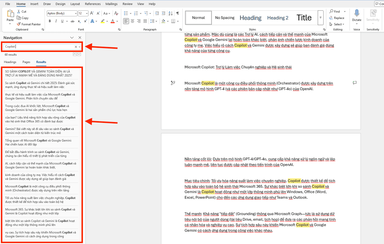 Tra cứu theo từ khóa văn bản (Text Search)