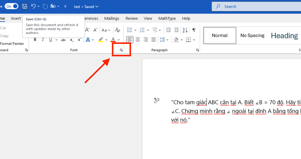 Cách thiết lập cỡ chữ chuẩn trong Word mặc định