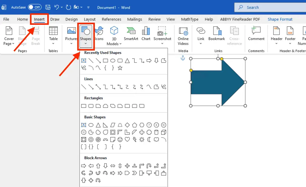 Cách sử dụng Shape (Hình khối) để xoay văn bản sáng tạo