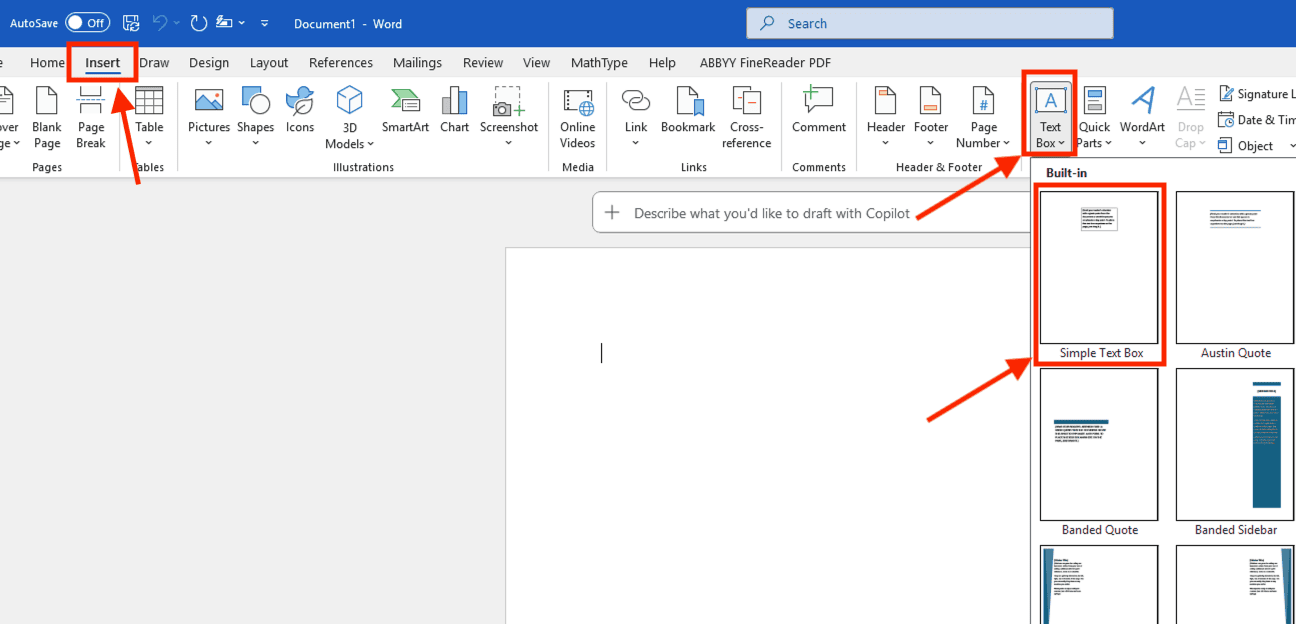 Xoay chữ trong Word bằng Text Box (Hộp văn bản)