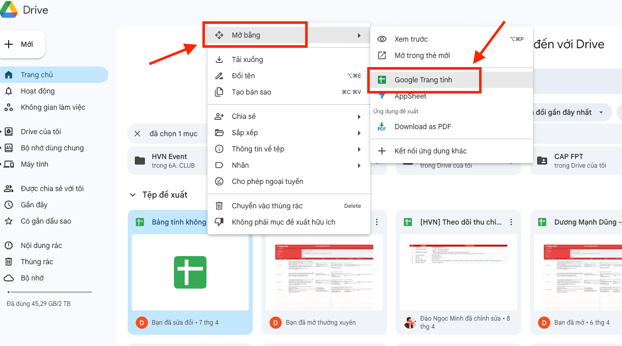 Cách dịch trên Excel thông qua Google Sheets