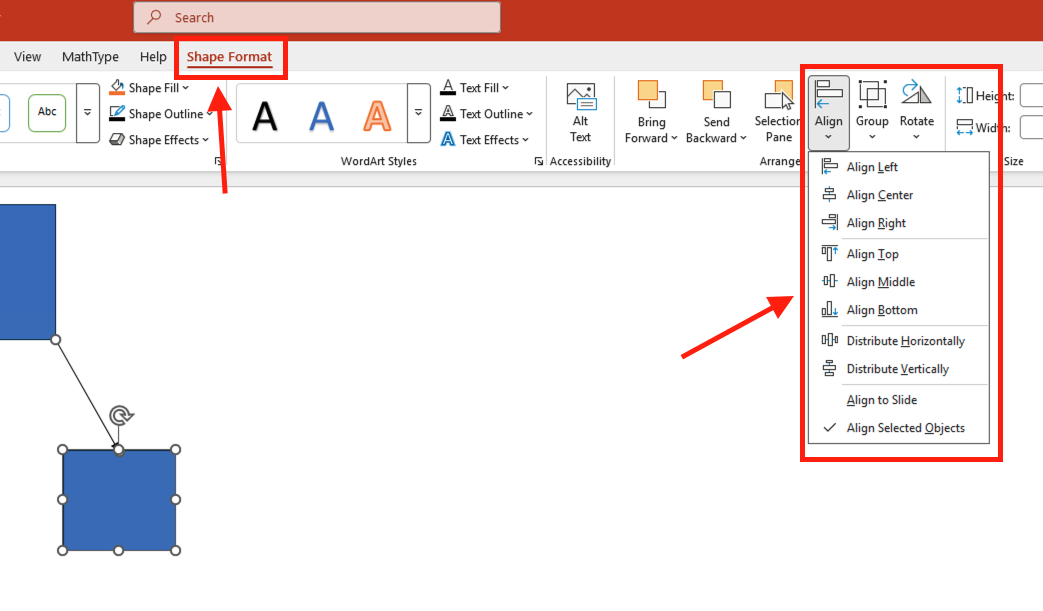 Cách làm sơ đồ tư duy trên PP thủ công bằng công cụ Shapes