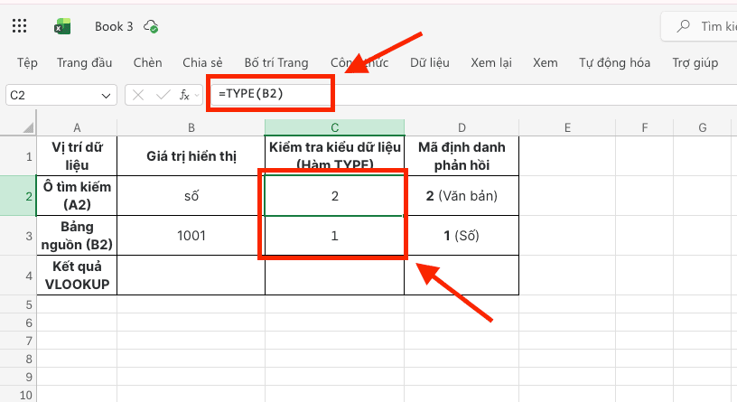 Phát hiện lỗi trong các hàm tìm kiếm và tham chiếu