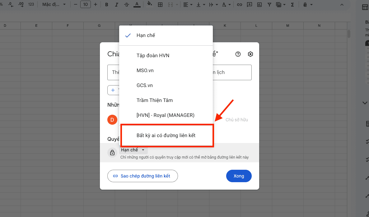Lỗi người nhận báo "Yêu cầu quyền truy cập" (Access Denied)