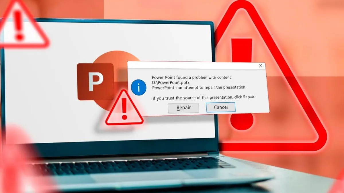 Lỗi Repair trong PowerPoint là gì và tại sao nó xuất hiện?