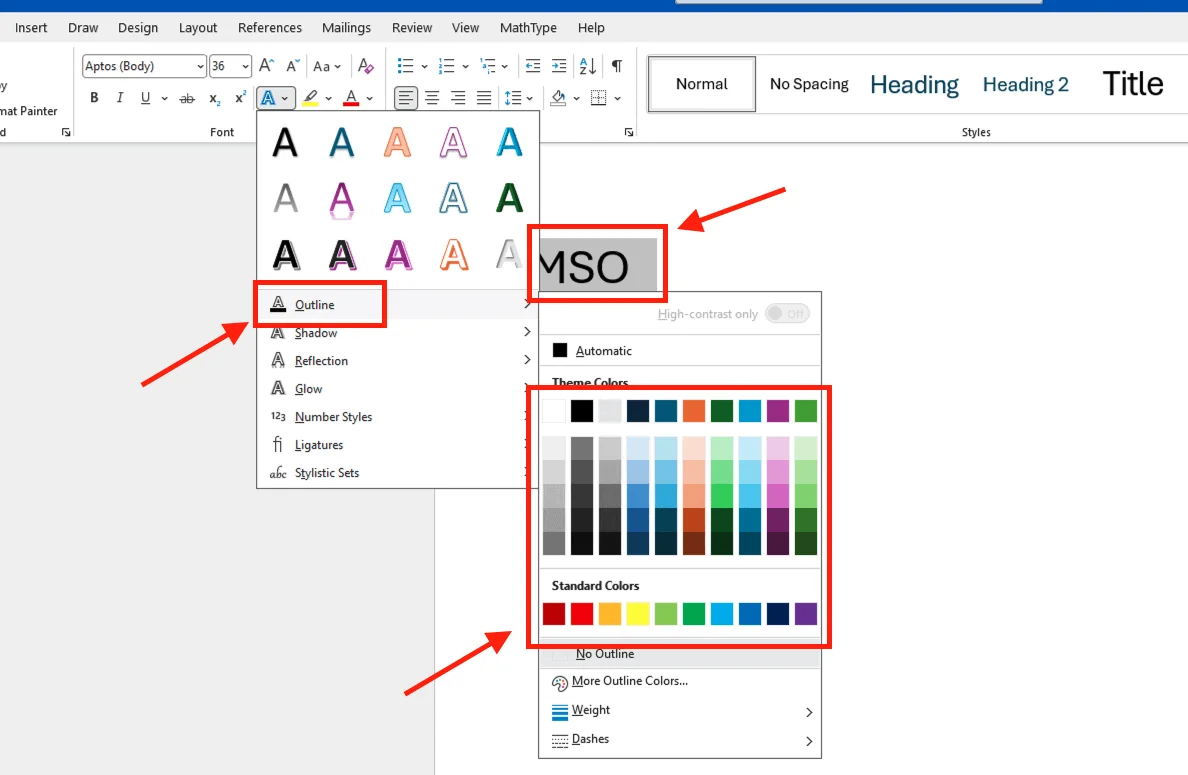 Outline (Đường viền nghệ thuật) – Định hình cấu trúc văn bản