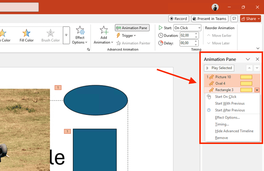 Quản lý chuỗi diễn hoạt chuyên sâu bằng Animation Pane
