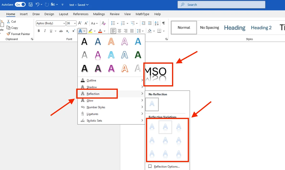 Reflection (Hiệu ứng phản chiếu) – Sự sang trọng tinh tế