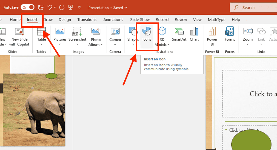Sử dụng Icons thay thế văn bản