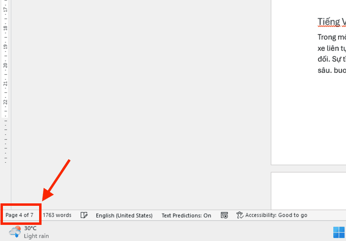 Cách in Current page chuẩn xác trong Microsoft Word