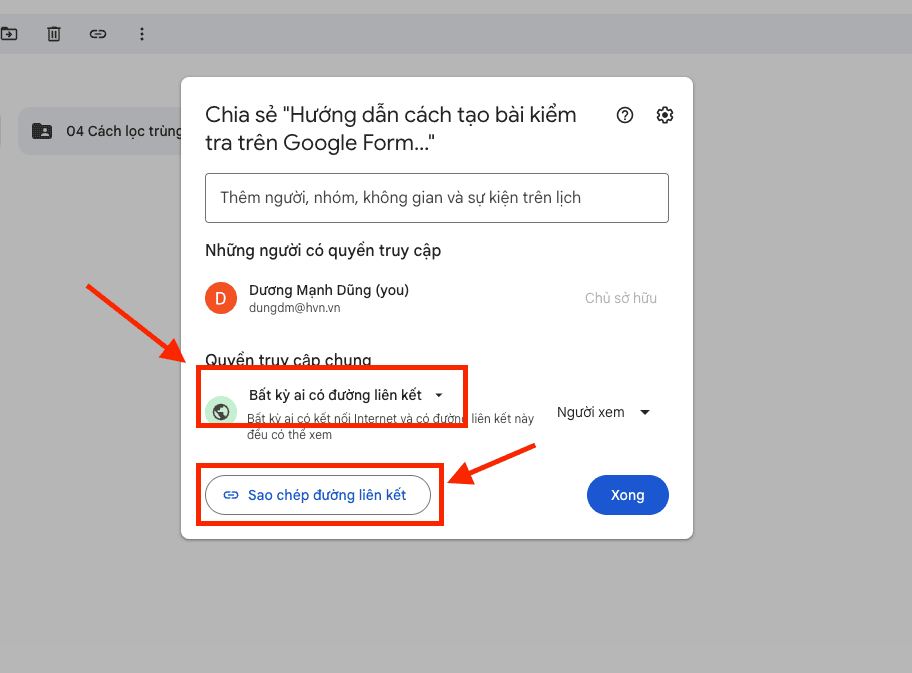 Cách đổi tên đường link Google Drive bằng Bitly