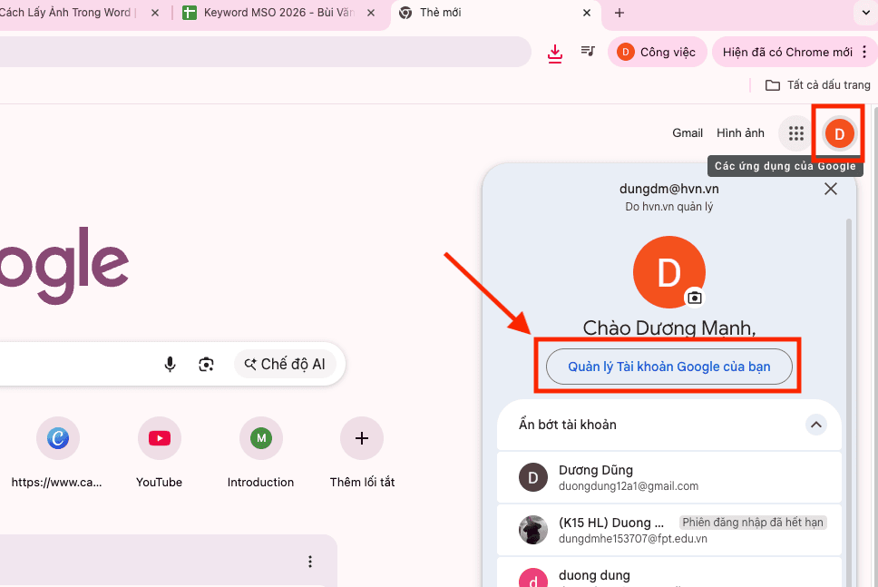 Quy trình xử lý khẩn cấp khi tài khoản Gmail bị người khác đăng nhập
