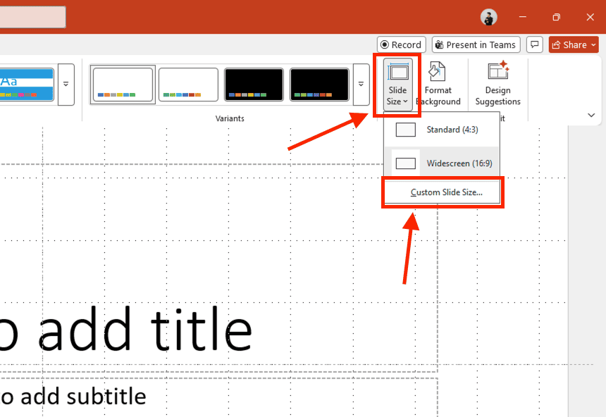 Cách làm card visit bằng PowerPoint tự thiết kế