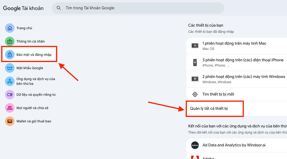 Quy trình xử lý khẩn cấp khi tài khoản Gmail bị người khác đăng nhập