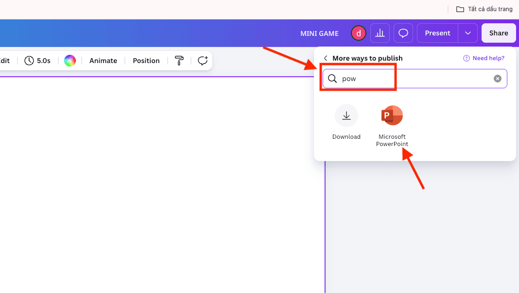 Cách tải Canva về PowerPoint giữ nguyên định dạng