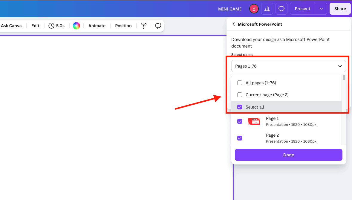 Cách tải Canva về PowerPoint giữ nguyên định dạng