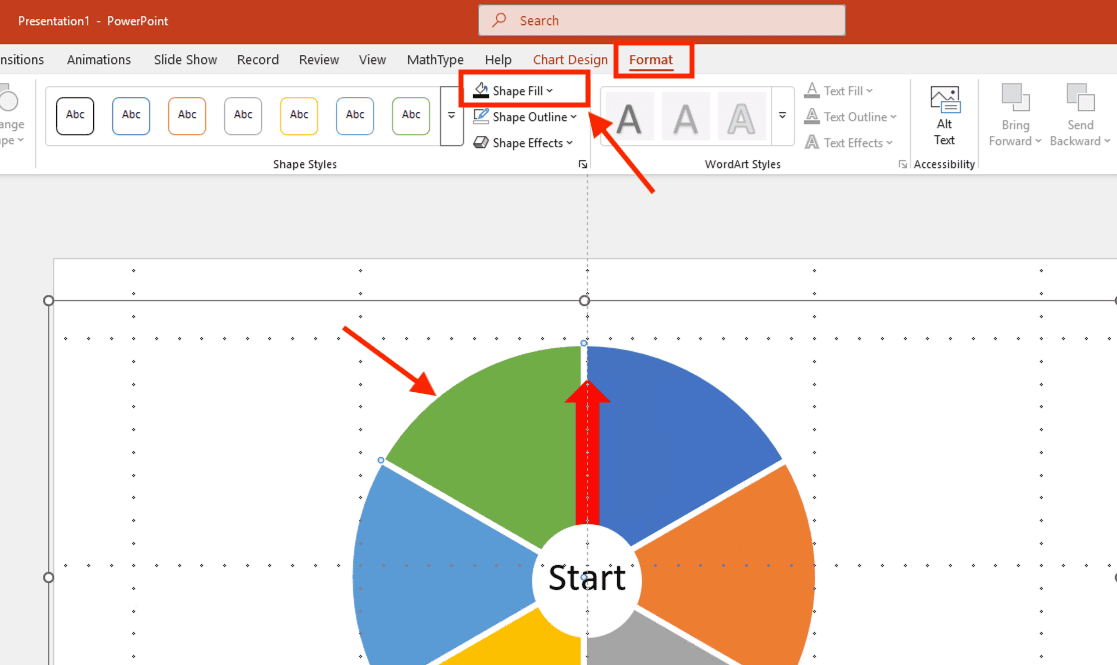 Thiết kế vòng quay may mắn PowerPoint