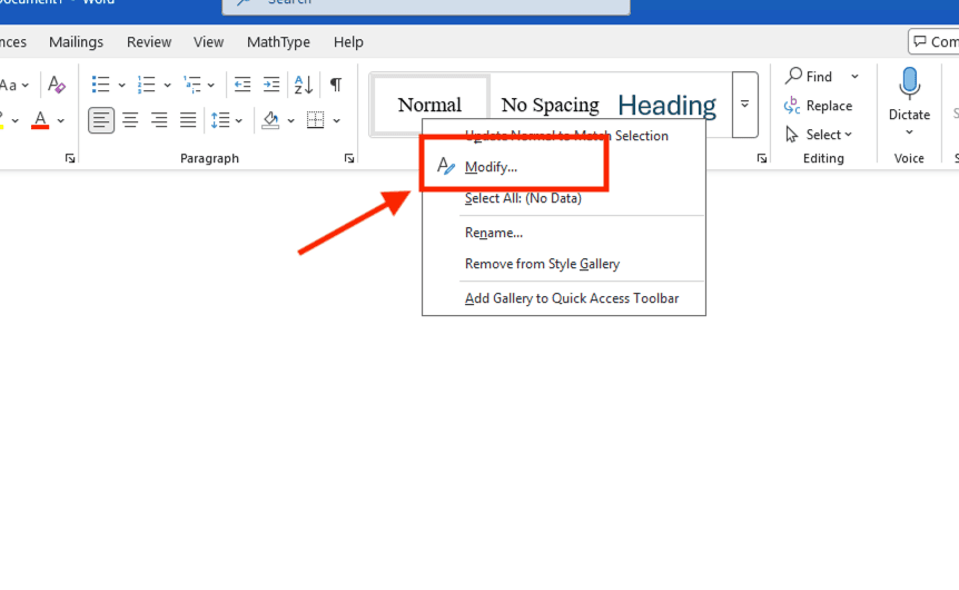 Sử dụng Styles để cài đặt font chữ mặc định trong Word linh hoạt