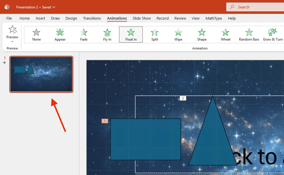 Xóa hiệu ứng trong PowerPoint đối với phần chuyển trang (Transitions)