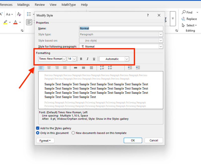 Sử dụng Styles để cài đặt font chữ mặc định trong Word linh hoạt