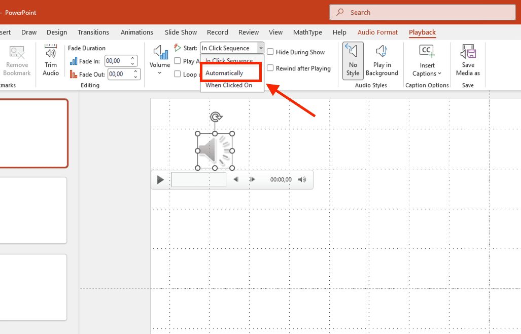 Chèn tiếng vỗ tay trong PowerPoint bằng tệp âm thanh rời