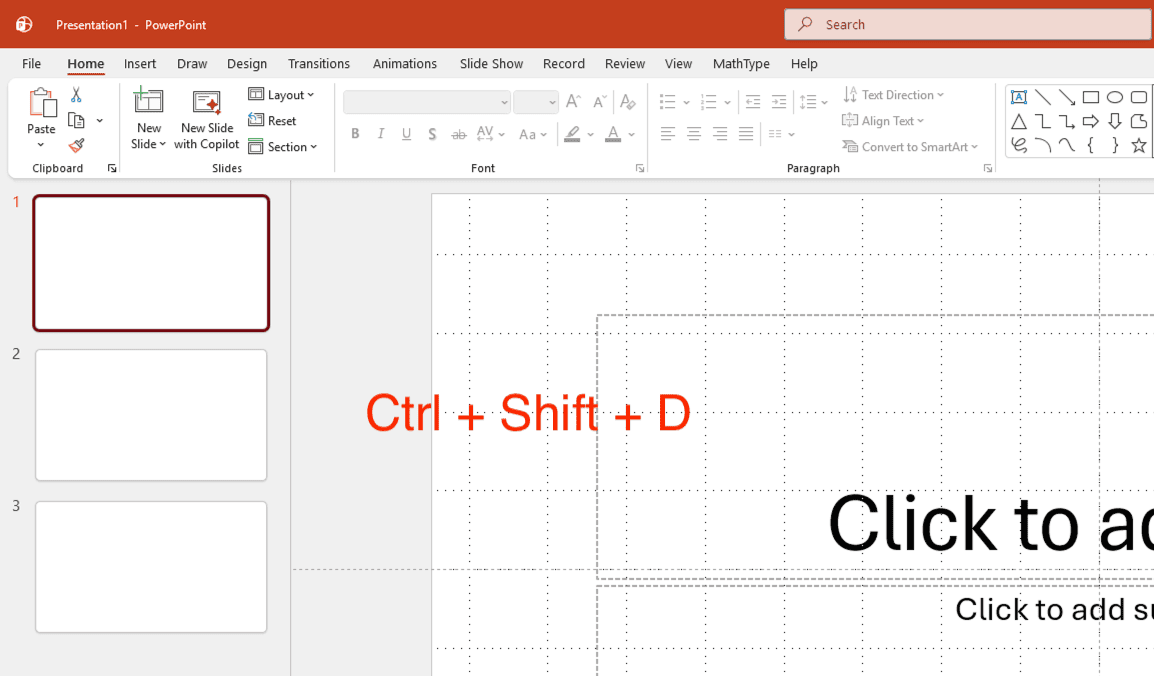 Chèn thêm slide trong PowerPoint bằng lệnh nhân bản (Duplicate)