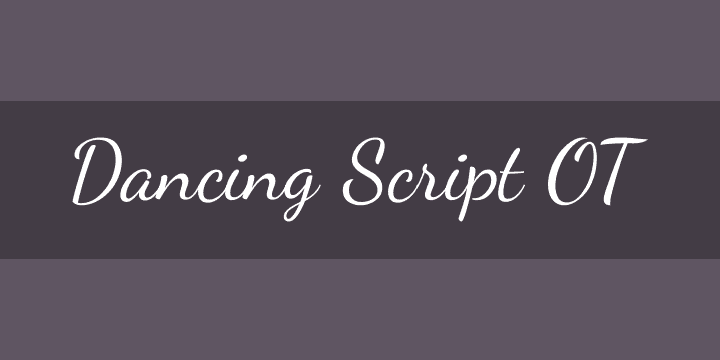 Dancing Script – Điểm nhấn viết tay sinh động