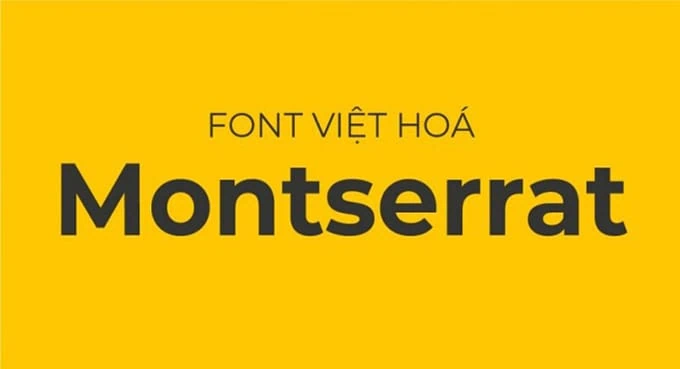 Montserrat – Phông chữ hiện đại cho doanh nghiệp