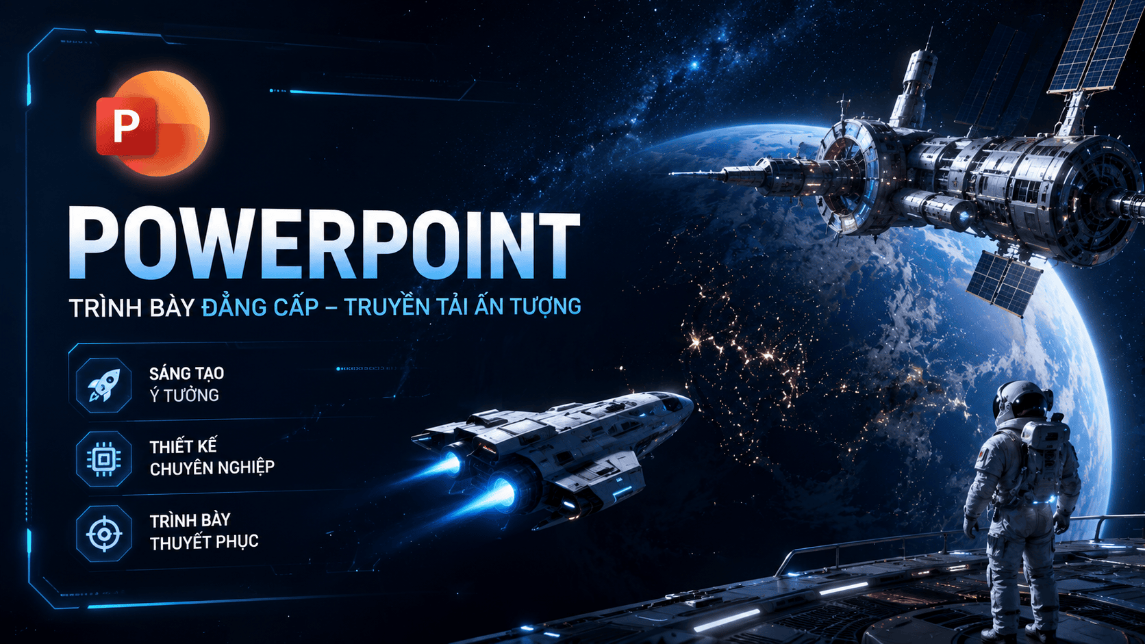 Nhóm hình nền công nghệ và tàu không gian (Sci-fi Style)