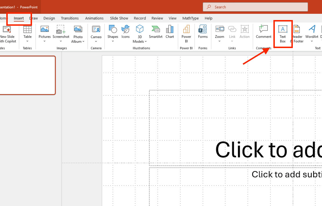 Cách tạo Text box trong PowerPoint