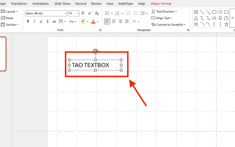 Cách tạo Text box trong PowerPoint