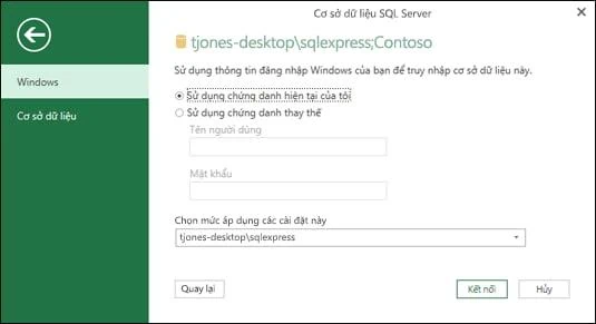 Cách kết nối Excel với SQL Server bằng Power Query