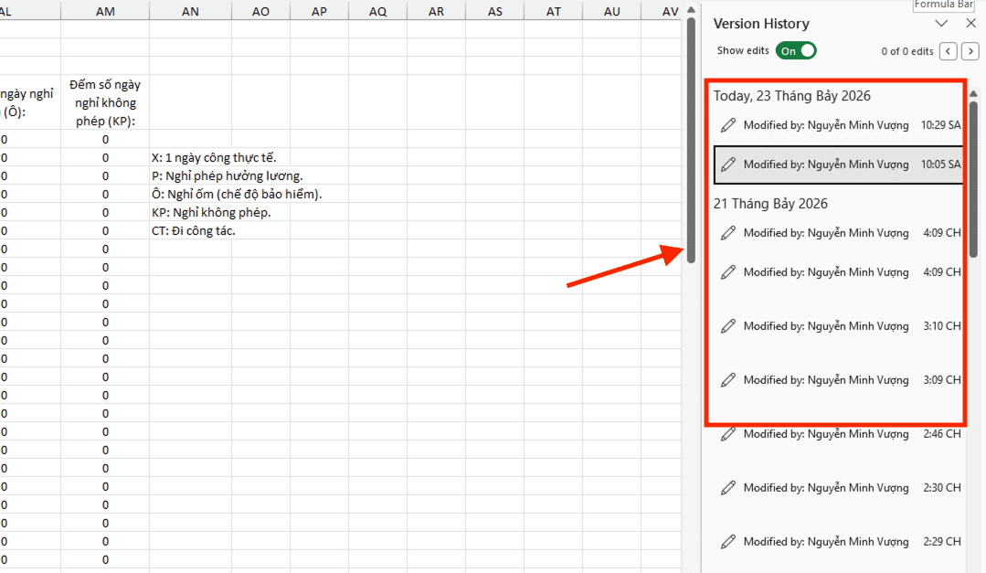 Cách khôi phục Sheet Excel đã xóa vĩnh viễn bằng Version History